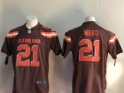 Cleveland Browns #21 Denzel Ward Brown Men's Vapor Untouchable Limited Jersey