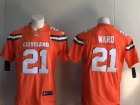 Cleveland Browns #21 Denzel Ward Orange Vapor Untouchable Limited Jersey