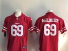 San Francisco 49ers #69 Mike McGlinchey Red Vapor Limited Jersey