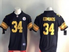 Pittsburgh Steelers #34 Terrell Edmunds Black Color Rush Limited Jersey