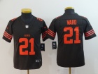 Youth Cleveland Browns #21 Denzel Ward Brown Vapor Untouchable Limited Jersey