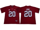 Stanford Cardinal #20 Bryce Love Red College Football Jerseys