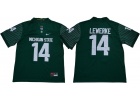 Michigan State Spartans #14 Brain Lewerke Green Vapor Limited Jersey