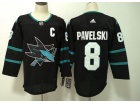 Adidas San Jose Sharks Jerseys #8 Joe Pavelski Black Hockey Jersey