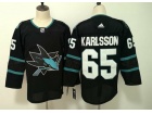 Adidas San Jose Sharks #65 Erik Karlsson Black Hockey Jersey