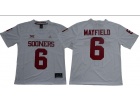 Oklahoma Sooners #6 Baker Mayfield White Vapor Limited Jersey