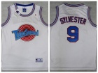 Space Jam Tune Squad #9 Sylvester White Basketball Jersey