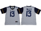 West Virginia Mountaineers #13 David Sills V White College Football Jerseys