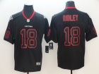 Atlanta Falcons #18 Calvin Ridley Black Lights Vapor Untouchable Limited Jersey