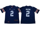 Auburn Tigers #2 Cam Newton Blue with SEC Patch Football Jersey