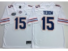 Florida Gators #15 Tim Tebow White Jersey