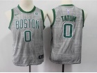 Nike Youth Boston Celtics #0 Jayson Tatum Gray Basketball Jersey