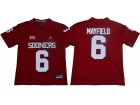 Oklahoma Sooners #6 Baker Mayfield Red Vapor Limited Jersey