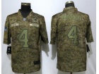 Dallas Cowboys #4 Dak Prescott Camo Salute to Service Vapor Limited Jersey