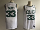 Nike Boston Celtics #33 Larry Bird White Jersey