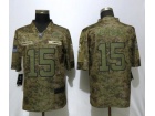 Kansas City Chiefs #15 Patrick Mahomes II Camo Salute to Service Limited Jersey