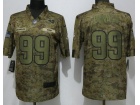 Los Angeles Rams #99 Aaron Donald Camo Salute to Service Vapor Limited Jersey