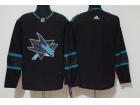 Adidas San Jose Sharks Jerseys Blank Black Hockey Jersey