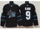 Adidas San Jose Sharks Jerseys #9 Evander Kane Black Hockey Jersey