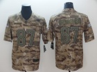 New England Patriots #87 Rob Gronkowski Camo Salute to Service Limited Jersey