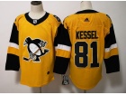 Adidas Pittsburgh Penguins #81 Phil Kessel Yellow Statudim Hockey Jersey