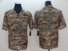 Seattle Seahawks #3 Russell Wilson Camo Salute to Service Limited Jersey