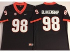 Georgia Bulldogs #98 Rodrigo Blakenship Black College Football Jersey