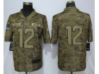 Seattle Seahawks #12 Fan Camo Salute to Service Limited Jersey