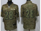 Cincinnati Bengals #28 Joe Mixon Camo Salute to Service Vapor Limited Jersey