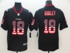 Atlanta Falcons #18 Calvin Ridley Black USA Flag Vapor Untouchable Limited Jersey