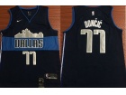 Nike Dallas Mavericks #77 Luka Doncic Navy Blue Swingman Jersey