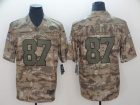 Kansas City Chiefs #87 Travis Kelce Camo Salute to Service Vapor Limited Jersey