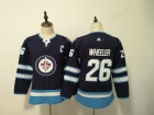 Adidas Winnipeg Jets #26 Blake Wheeler Navy Blue Youth Jersey