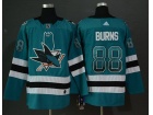 Adidas San Jose Sharks #88 Brent Burns Green Drift Fashion Hockey Jersey