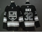 Adidas Los Angeles Kings #32 Jonathan Quick Black Drift Fashion Hockey Jersey