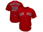 Boston Red Sox #16 Andrew Benintendi Red with 2018 World Series Champions Cool Base Jersey