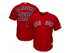 Boston Red Sox #28 J.D. Martinez Red with 2018 World Series Champions Cool Base Jersey