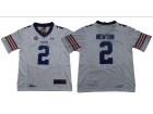 Auburn Tigers #2 Cam Newton White with SEC Patch Football Jersey