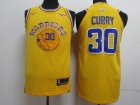 Nike Golden State Warriors #30 Stephen Curry Yellow Throwback Player Jersey