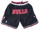 Chicago Bulls Black Throwback Basketball Short