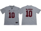 Alabama Crimson Tide #10 AJ McCarron White Limited Jersey