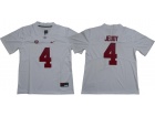 Alabama Crimson Tide #4 Jerry Jeudy White Limited Jersey