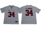 Alabama Crimson Tide #34 Damien Harris White Limited Jersey