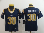 Youth Los Angeles Rams #30 Todd Gurley II Dark Blue Vapor Untouchable Limited Jersey