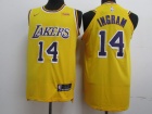 Nike Los Angeles Lakers #14 Brandon Ingram Yellow New Style Player Jersey