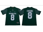 Michigan State Spartans #8 Kirk Cousins Green Vapor Limited Jersey