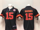 Kansas City Chiefs #15 Patrick Mahomes Black Vapor Untouchable Limited Jersey