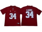 Alabama Crimson Tide #34 Damien Harris Red Limited Jersey