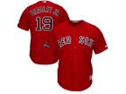 Boston Red Sox #19 Jackie Bradley Jr. Red with 2018 World Series Champions Cool Base Jersey