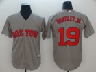 Boston Red Sox #19 Jackie Bradley Jr. Grey Cool Base Jersey